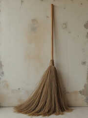 Vintage old broom