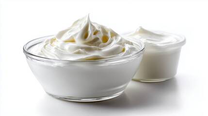Soft Swirled Yogurt Surface with Rich Creaminess