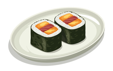 Digital illustration of two artistic figures in a creative composition