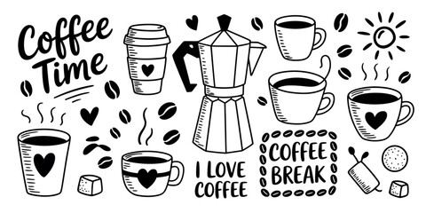 Elegant black and white hand drawn illustration for advertising