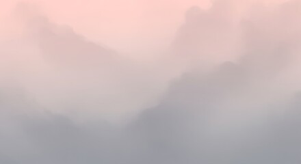 Fototapeta premium Soft focus pink and grey clouds in atmospheric haze