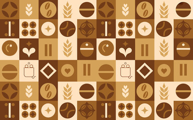 Fototapeta premium Abstract geometric seamless pattern design in blue and white