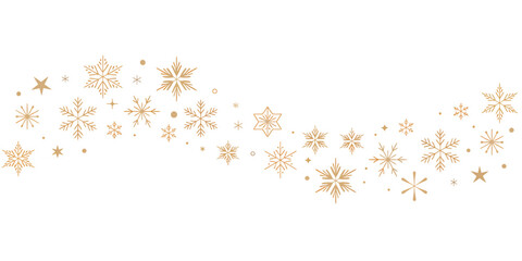 Elegant decorative winter pattern with abstract elements