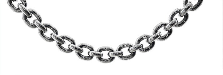 Silver chain displayed against a plain background highlighting its intricate design and craftsmanship for jewelry enthusiasts