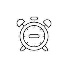 alarm clock icon sign vector