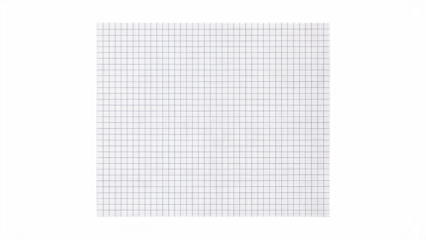 White Graph Paper Sticker with Fine Grid Lines Isolated