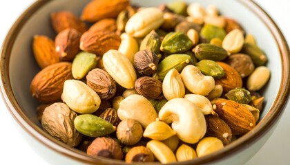 Mixed nuts in a bowl