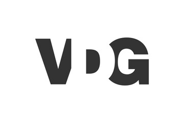 VDG logo design. Initial letter V D G bold font style for tech startups, consulting, corporate branding. Creative company name, headlines typography identity, trendy logotype.