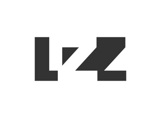 Obraz premium LZZ logo design. Initial letter L Z Z bold font style for tech startups, consulting, corporate branding. Creative company name, headlines typography identity, trendy logotype.