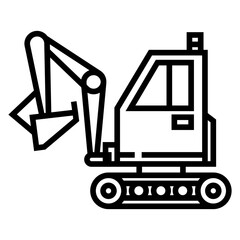 Simple Excavator Vector