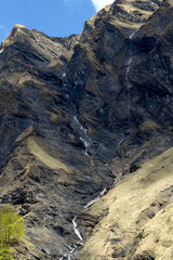 Wanderweg von Weisstannen im Weisstannental zur Wasserfallarena von Batöni, Mels, Kanton St. Gallen