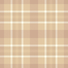 Elegant beige plaid pattern. Textile design with intersecting lines. Warm  cozy, perfect for backgrounds, fabrics, or design elements. Versatile texture.