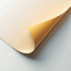 Paper Corner Curl Revealing Solid Color Underside