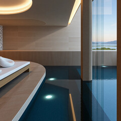 interior of a modern bathroom
