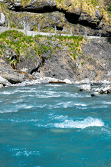 Taminaschlucht oberhalb von Bad Ragaz im Schweizer Kanton St. Gallen