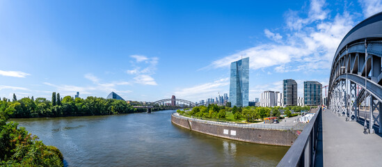 Skyline, Frankfurt am Main, Hessen, Deutschland 