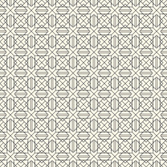 Tribal wallpaper. Seamless vector. Ethnic ornament. Folk pattern. Geometric backdrop. Mosaics motif. Grid background. Digital paper. Textile print. Web design. Abstract image.