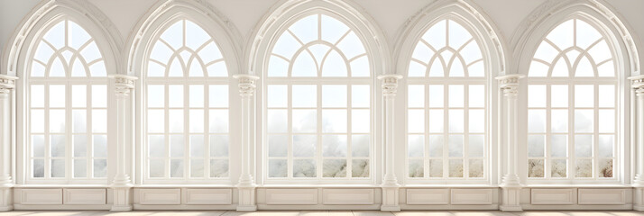 Symphony of Architecture: he Classic Arched Windows eflecting Periodic Excellece and Aesthetic Harmony.