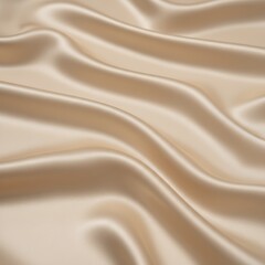 Obraz premium Rippling Silk Fabric Texture in Soft Champagne Tones