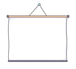 Blank project screen illustration isolated vector