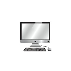 Sleek Realistic Metallic Laptop Computer