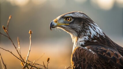 Obraz premium Golden Eagle at Sunrise