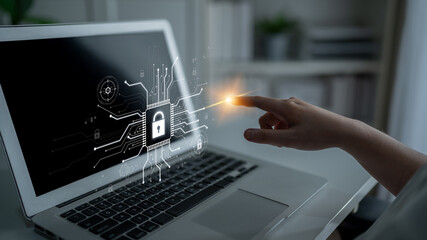 Cyber security system protecting digital infrastructure. Cyber security ensures data safety,...