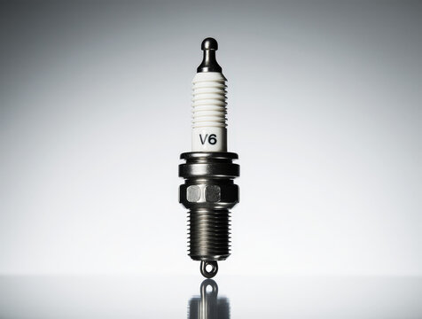Spark plug isolated on white background