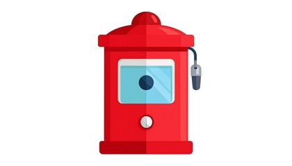Red fuel dispenser icon