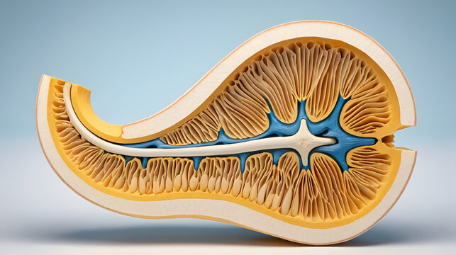 Bone cross-section image promoting empathy and curiosity in educational anatomy content