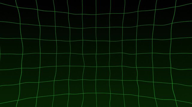 Green and black animated grid with gradient background in 4k seamless loop
