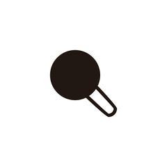 Search, icon geometric symbol simple logo vector