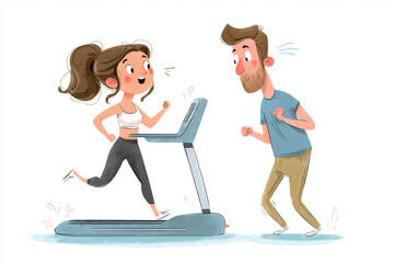 couple working out together