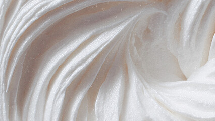 close up of white cream