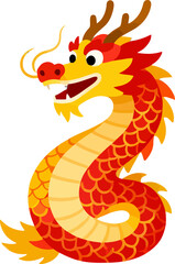 Colorful dragon illustration perfect for festive celebrations