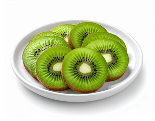 kiwi fruit on a white background