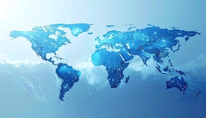 Global network map, digital style