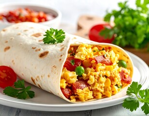 Scrumptious breakfast burrito