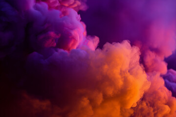 Vibrant Purple and Orange Abstract Halloween Backdrop. Ideal for spooky seasonal themes, parties, and festive visuals.