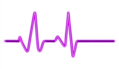 Neon purple heart rate monitor