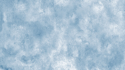 Light grey blue white abstract pattern watercolor. Colorful art background. Soft pale dusty pastel grayish bluish silver. Brush splash daub stain grunge. Winter cold frost snow Christmas.Empty.Design.