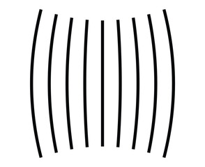 Lines Brush Wave Patterns Texture Black Seamless Design Vector Illustration