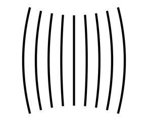 Lines Brush Wave Patterns Texture Black Seamless Design Vector Illustration