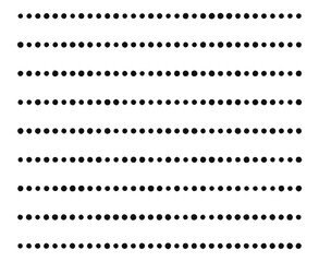 Lines Brush Dots Patterns Texture Black Seamless Design Vector Illustration