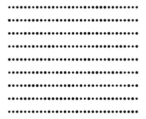 Lines Brush Dots Patterns Texture Black Seamless Design Vector Illustration