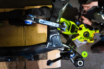 Rear Suspension and Hub Assembly Installation. Building drift car rear suspension with fresh...