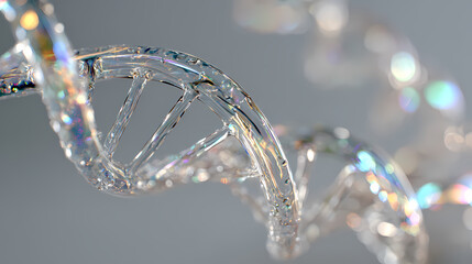DNA Strand Close-Up A Glimpse into the Microscopic World of Genetic Code