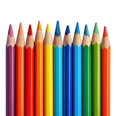 Fototapeta premium Row of colorful pencils
