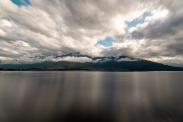 Long exposure photo of lake Como