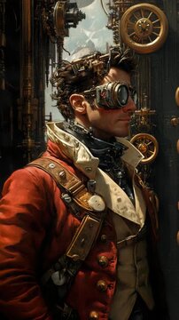 Steampunk scene